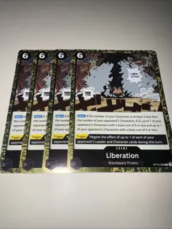 4x Playset OP10-098 Liberation R Playset - One Piece TCG - Royal Blood English - Image 4