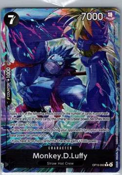 Monkey.D.Luffy (Alternate Art) OP15-092 Adventure Kami's Island - One Piece - NM - Image 1