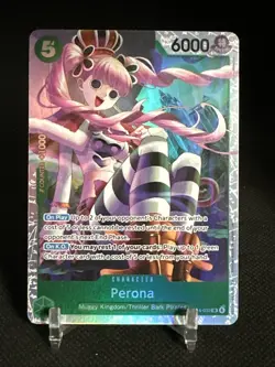 Perona OP14-033 SR The Azure Sea's Seven One Piece TCG English - Image 1