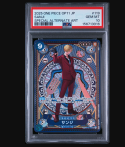 2025 One Piece A Fist of Divine Speed Sanji Special Alternate Art #119 PSA 10 - Image 1