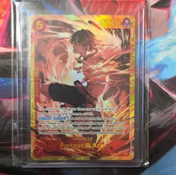 Portgas.D.Ace OP16-118 SEC Secret Rare One Piece TCG The Time of Battle Foil NM - Image 1
