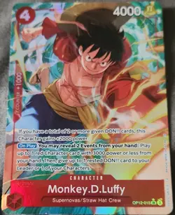 ONE PIECE Monkey D. Luffy SEC Alt Art Foil OP12-015 Legacy of the Master - Image 1