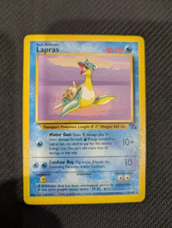 Pokemon TCG Fossil Lapras 25/62 non-holo LP - Image 1