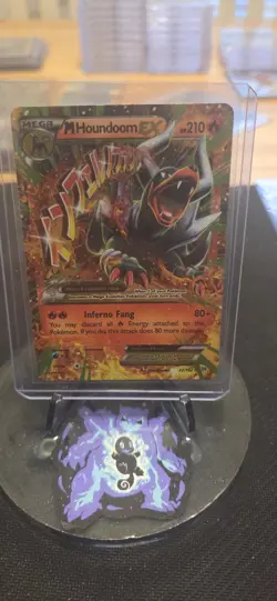 Pokemon TCG Mega-Houndoom-EX Holo Rare Card Breakthrough 22/162 - Image 1