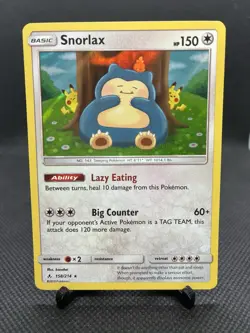 SNORLAX 158/214 HOLO - UNBROKEN BONDS - POKEMON - NM - Image 1