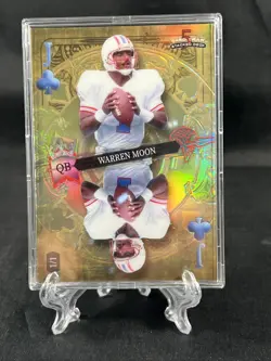 2023 Wild Card 5 Card Draw Warren Moon 1/1 Jack Of Clubs Gold Holo #DK-WM - Image 1