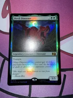 Devil Dinosaur Foil Rare MTG Marvel Super Heroes 719 - Image 1