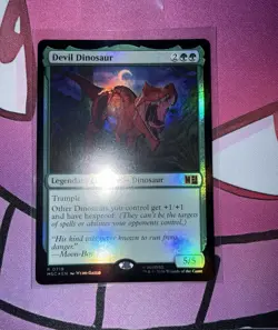 Devil Dinosaur Foil Rare MTG Marvel Super Heroes 719 - Image 2