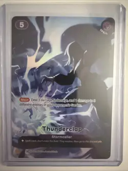 Azuki TCG Thunderclap SR Foil AZK01-042 Gates Awakened - Image 2