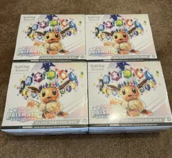 4x Pokemon TCG Prismatic Evolutions ETB Elite Trainer Box Sealed Brand New - Image 1