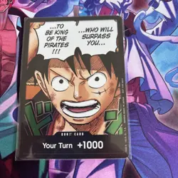 DON!! Card (Monkey.D.Luffy) (1st Anniversary) English - One Piece Card - NM - Image 1