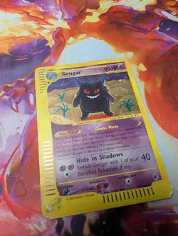 Pokemon Expedition Gengar #13/165 Holo Rare E-Series Damaged Vintage 2002 SWIRL - Image 1