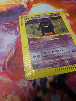 Pokemon Expedition Gengar #13/165 Holo Rare E-Series Damaged Vintage 2002 SWIRL - Image 3
