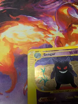 Pokemon Expedition Gengar #13/165 Holo Rare E-Series Damaged Vintage 2002 SWIRL - Image 5
