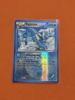 Pokemon TCG Vaporeon 20/116 Plasma Freeze Reverse Holo HP 110 English - Image 3