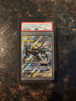 Pokemon TCG Pikachu & Zekrom GX Black Star Promo Card SM168 - Image 1
