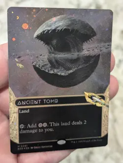 Ancient Tomb Borderless Galaxy Foil Mythic MtG Card EOS 91 - Image 1
