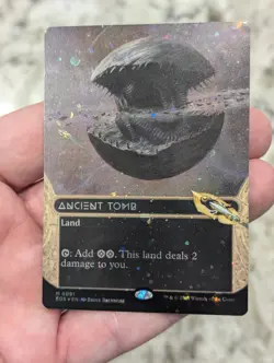 Ancient Tomb Borderless Galaxy Foil Mythic MtG Card EOS 91 - Image 2