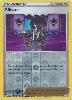 Allister 146/185 Vivid Voltage Reverse Holo Pokemon Card - NM - Image 1