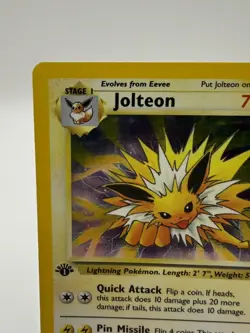 Pokemon Jolteon 4/64 Jungle 1st Edition Holo Rare 1999 Card - Image 3