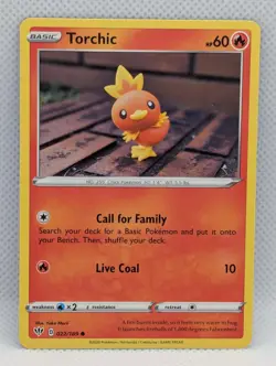 TORCHIC 022/189 (YUKA MORII) DARKNESS ABLAZE POKEMON NEAR MINT TORCHIC - Image 1