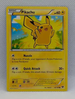 PIKACHU 42/146 C XY POKEMON NEAR MINT PIKACHU - Image 1