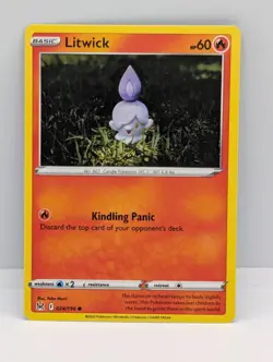 LITWICK 024/196 (YUKA MORII) C LOST ORIGIN POKEMON NM/M LITWICK - Image 1