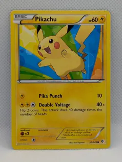 PIKACHU 50/149 C BOUNDARIES CROSSED POKEMON NEAR MINT PIKACHU - Image 1
