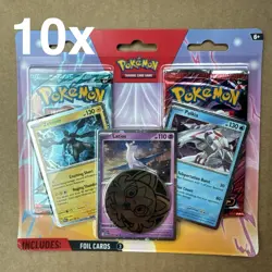 Pokemon 2Pk Blister Zekrom Latios Palkia Destined Rivals&Journey Together Lot 10 - Image 1