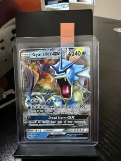 Pokemon TCG Gyarados GX Ultra Rare Holo Sm-Crimson Invasion 18/111 240 HP - Image 1
