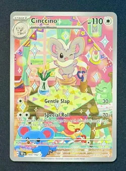Pokemon Cinccino 183/162 Temporal Forces Illustration Rare Holo NM - Image 1