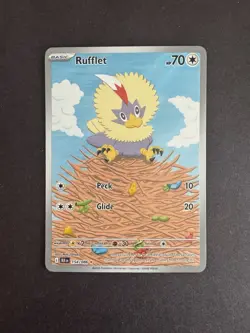 Rufflet 154/086 SV: Black Bolt Illustration Rare Pokemon Card - Image 1