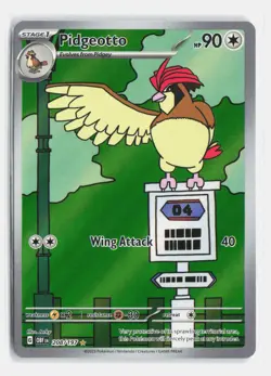 Pidgeotto 208/197 Illustration Rare Obsidian Flames Holo Near Mint - Image 1