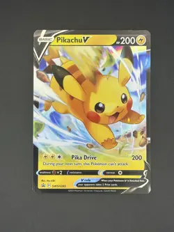 Pikachu V SWSH285 2023 Pokemon SWSH: Sword & Shield Black Star Promo Holo NM - Image 1