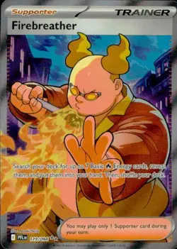 Firebreather 119/094 Ultra Rare Phantasmal Flames Pokemon NM - Image 1
