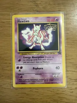 1999 Pokemon Promo Mewtwo #3 The First Movie Holo Rare MP Moderately Played TCG - Image 2