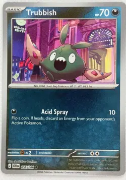 Trubbish 056/086 Common Chaos Rising Pokemon Reverse Holo Near Mint - Image 1