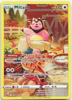 Miltank GG24/GG70 Holo Crown Zenith Galarian Gallery Pokemon Holo NM - Image 1
