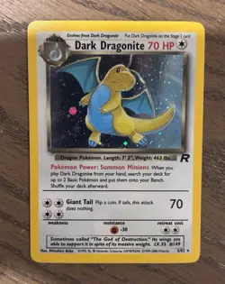 Wizards of the Coast Pokemon TCG Dark Dragonite 5/82 Team Rocket Holo Rare - Image 1