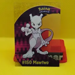 2000 Pokemon Topps TV Animation Clear Card Mewtwo #150 LP - Image 3