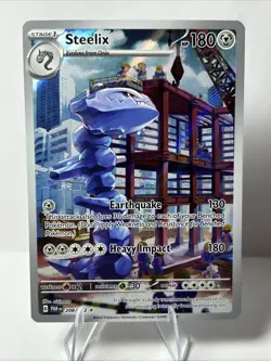 Pokemon Steelix 208/182 Illustration Rare Paradox Rift Near Mint NM - Image 1