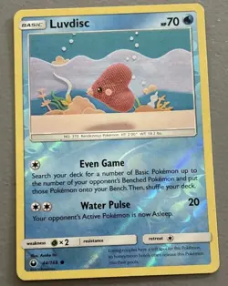 Luvdisc 44/168 Sm-Celestial Storm Reverse Holo Pokemon 2018 - Image 3