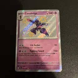 The Pokemon Company Pokemon TCG Ceruledge 162/091 Paldean Fates Shiny EN - Image 1