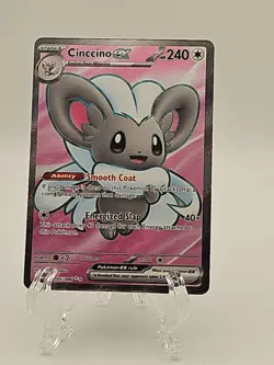 Pokemon TCG Cinccino EX #105/086 ME04: Ultra Rare Full Art NM/M Chaos Rising - Image 1