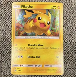 Pokemon TCG Pikachu SM76 Sun & Moon Promo EN Holo Basic 70 HP 2017 - Image 1