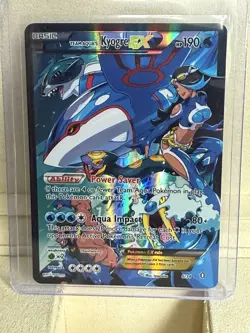 Pokemon TCG Team Aqua's Kyogre-EX Double Crisis Holo Card 6/34 - Image 1