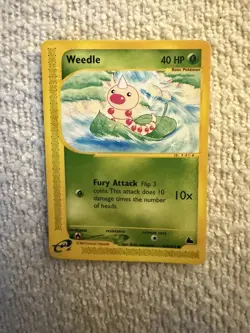 Weedle 114/144 Non-Holo Skyridge E Series 2003 Pokemon TCG NM-LP Extremely Rare - Image 1