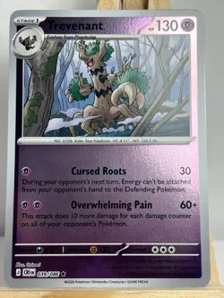 Trevenant 039/086 Rare ME04: Chaos Rising Pokemon Reverse Holo NM - Image 1