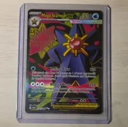 Mega Starmie Ex 102/088 Holo Rare English Pokemon TCG Perfect Order - Image 1