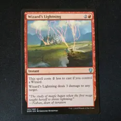 MTG (Magic the Gathering) 1x Wizard's Lightning (Dominaria) x1 - Image 1